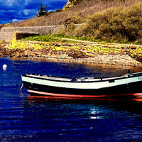 Buy canvas prints of Salacia At Portencross by Valerie Paterson