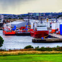 Buy canvas prints of Aberdeen Harbour by Valerie Paterson