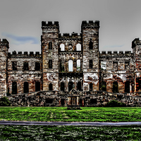 Buy canvas prints of Loudoun Castle by Valerie Paterson