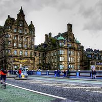 Buy canvas prints of The Streets of Edinburgh by Valerie Paterson