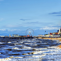 Buy canvas prints of Pleasures of Blackpool by Valerie Paterson