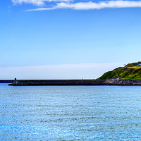 Buy canvas prints of Aberdeen Harbour Entrance by Valerie Paterson