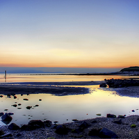 Buy canvas prints of Irvine Beach Sunset by Valerie Paterson