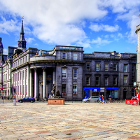 Buy canvas prints of Towards Union Street Aberdeen by Valerie Paterson