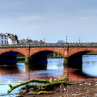 Buy canvas prints of Ayr New Bridge by Valerie Paterson
