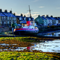 Buy canvas prints of Harbour Street by Valerie Paterson