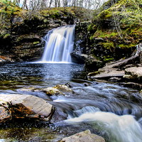 Buy canvas prints of Falls Of Falloch by Valerie Paterson