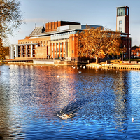 Buy canvas prints of Royal Shakespeare Theatre by Valerie Paterson