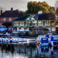 Buy canvas prints of Boats on River Avon by Valerie Paterson