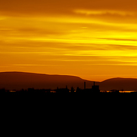 Buy canvas prints of Arran Silhouette by Valerie Paterson