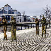 Buy canvas prints of Famine Memorial by Valerie Paterson