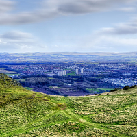 Buy canvas prints of Edinburgh Skyline by Valerie Paterson