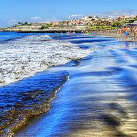 Buy canvas prints of Tenerife Beach by Valerie Paterson