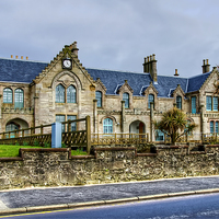 Buy canvas prints of Garrison House Millport by Valerie Paterson