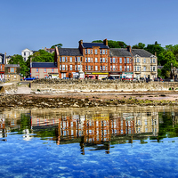Buy canvas prints of Millport Beach Reflection by Valerie Paterson