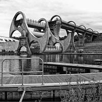 Buy canvas prints of Falkirk Wheel by Valerie Paterson