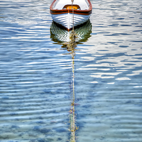 Buy canvas prints of Single Boat by Valerie Paterson