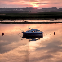 Buy canvas prints of Harbour Sunset by Valerie Paterson