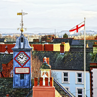 Buy canvas prints of Carlisle Rooftops by Valerie Paterson