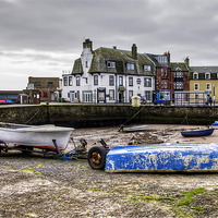 Buy canvas prints of Harbour on Millport by Valerie Paterson