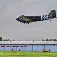 Buy canvas prints of C-47 Troop Carrier by Valerie Paterson