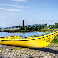 Buy canvas prints of Yellow Kayak by Valerie Paterson