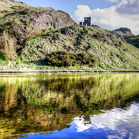 Buy canvas prints of St Margarets Loch Holyrood by Valerie Paterson