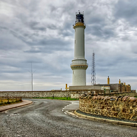 Buy canvas prints of  Girdleness Lighthouse Aberdeen by Valerie Paterson