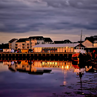 Buy canvas prints of Harbour Reflection  by Valerie Paterson