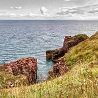 Buy canvas prints of Seaton Cliffs by Valerie Paterson