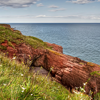 Buy canvas prints of Cliffs of Arbroath  by Valerie Paterson