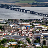Buy canvas prints of Dundee Rooftops  by Valerie Paterson