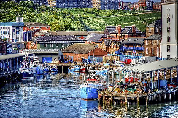North Shields Port  Canvas Print by Valerie Paterson