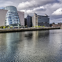 Buy canvas prints of Across the Liffey  by Valerie Paterson