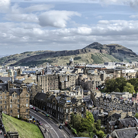 Buy canvas prints of Edinburgh Skyline  by Valerie Paterson