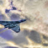 Buy canvas prints of Vulcan Bomber  by Valerie Paterson