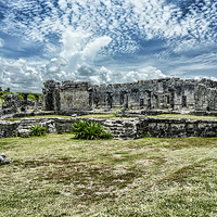 Buy canvas prints of Ruin at Tulum  by Valerie Paterson