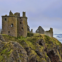 Buy canvas prints of Dunnottar Castle Fortress  by Valerie Paterson