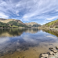 Buy canvas prints of Still Loch Eck by Valerie Paterson