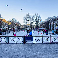 Buy canvas prints of Oslo Ice Rink by Valerie Paterson