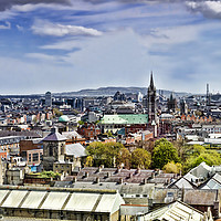 Buy canvas prints of Dublin Rooftops by Valerie Paterson