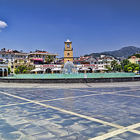 Buy canvas prints of Marmaris Town Square by Valerie Paterson