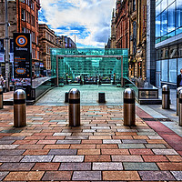 Buy canvas prints of Buchanan Street Subway Entrance by Valerie Paterson
