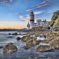 Buy canvas prints of Cloch Lighthouse by Valerie Paterson