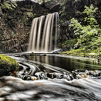 Buy canvas prints of Dalcairney Falls by Valerie Paterson