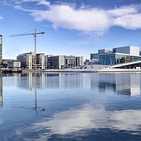 Buy canvas prints of Oslo Waterfront by Valerie Paterson
