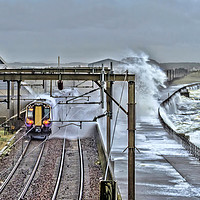 Buy canvas prints of Train in the Storm by Valerie Paterson