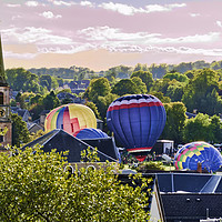 Buy canvas prints of Balloon Festival by Valerie Paterson