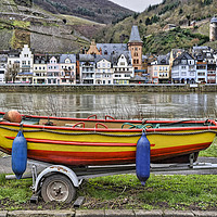 Buy canvas prints of Boat on the Riverbank by Valerie Paterson