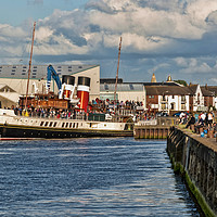 Buy canvas prints of The PS Waverley in Ayr by Valerie Paterson